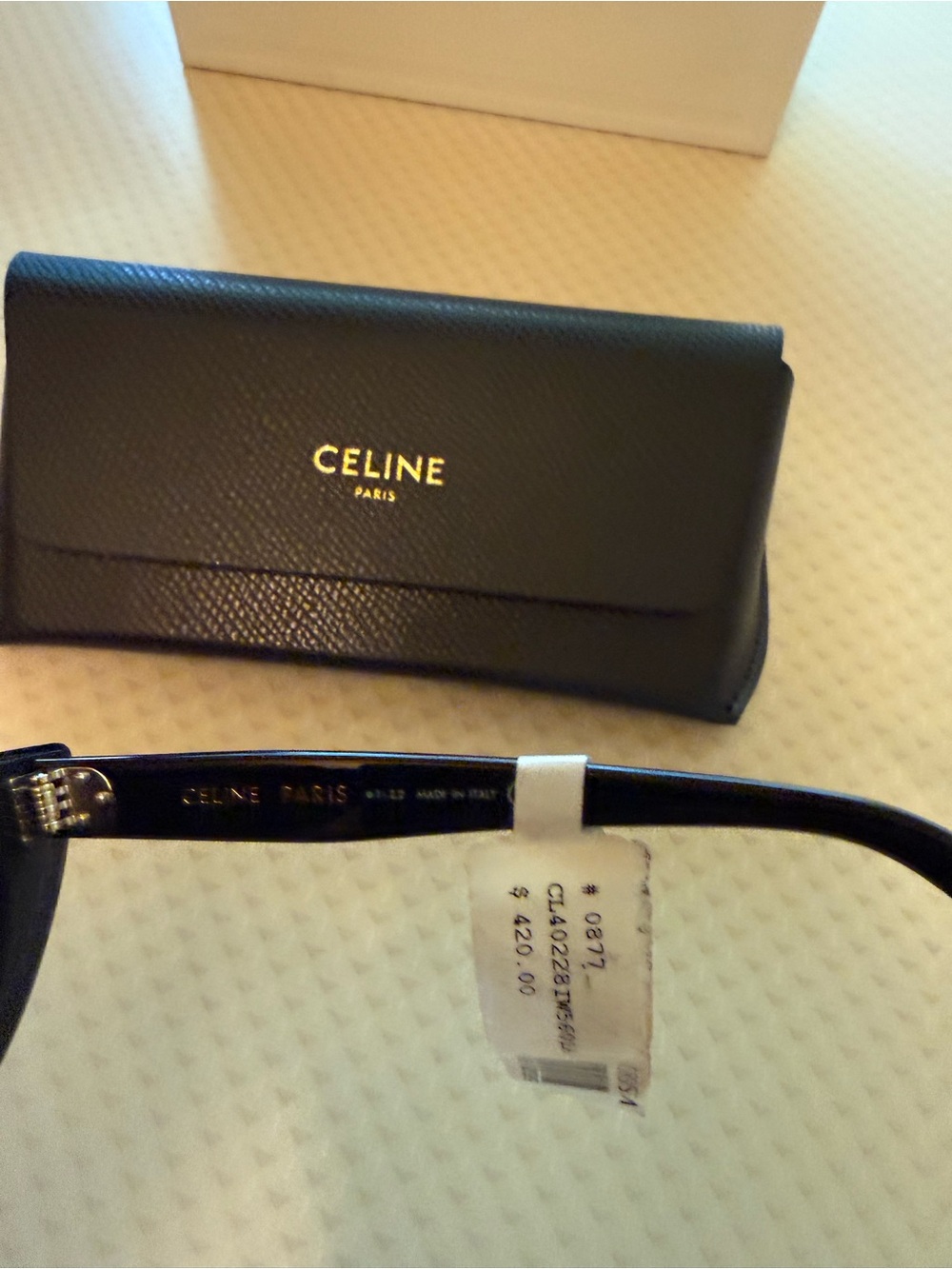 Celine Paris Brand New Black Sunglasses - Picture 5 of 7